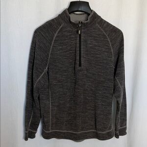 Tommy Bahama Men's 1/4 Zip Pullover Sweater Grey Size M Preppy